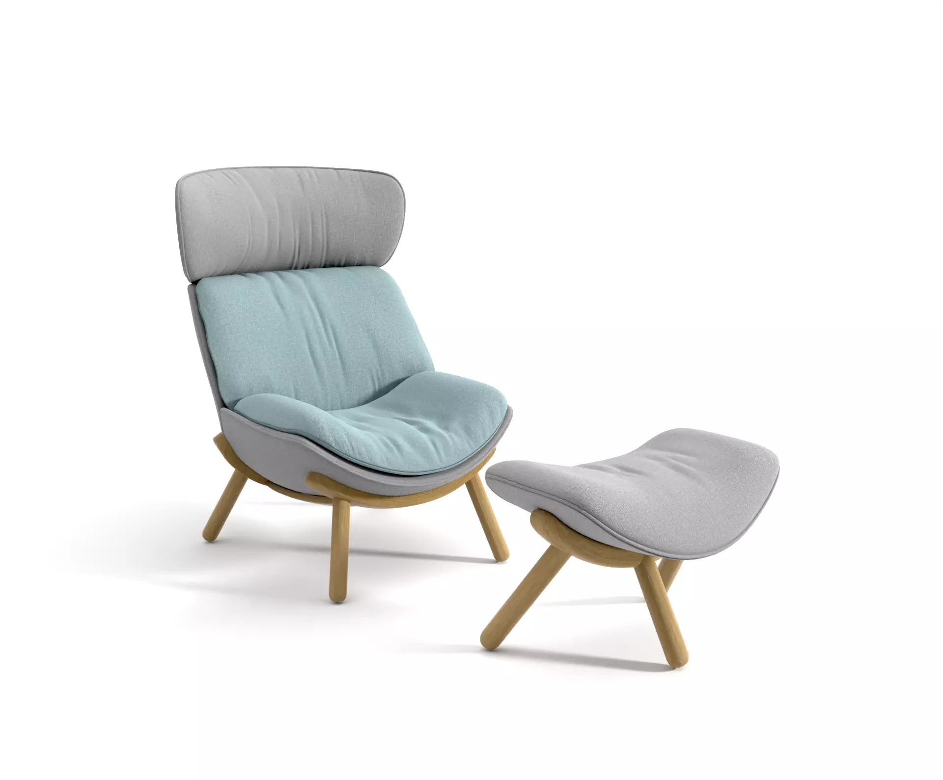 UFO lounge Chair stool 3D model_0