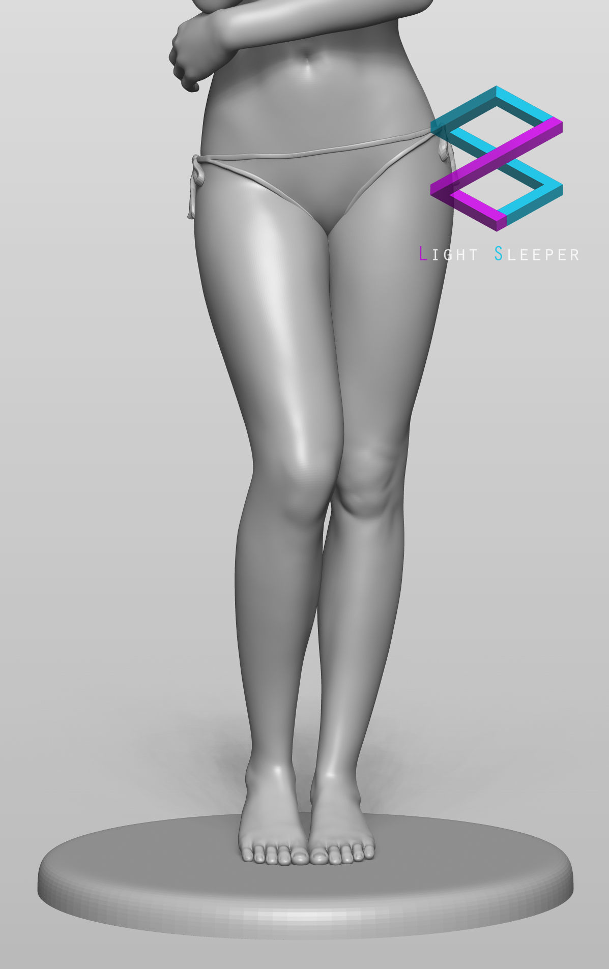 Ice Cream Girl 3D print model_6
