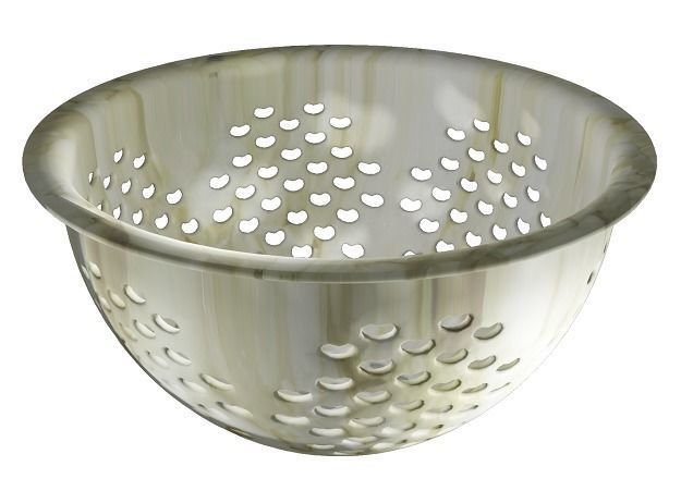 Decorative Fruit Bowl Low-poly 3D model_1