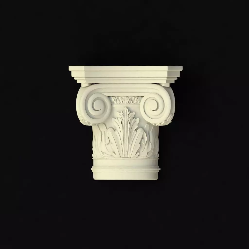 pilaster classical column 3D model_0