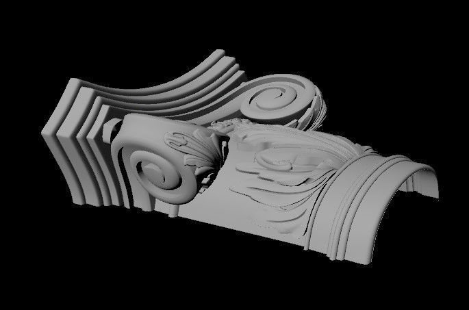 pilaster classical column 3D model_3