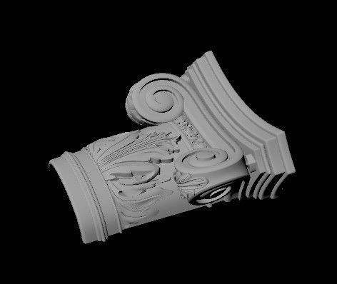 pilaster classical column 3D model_1