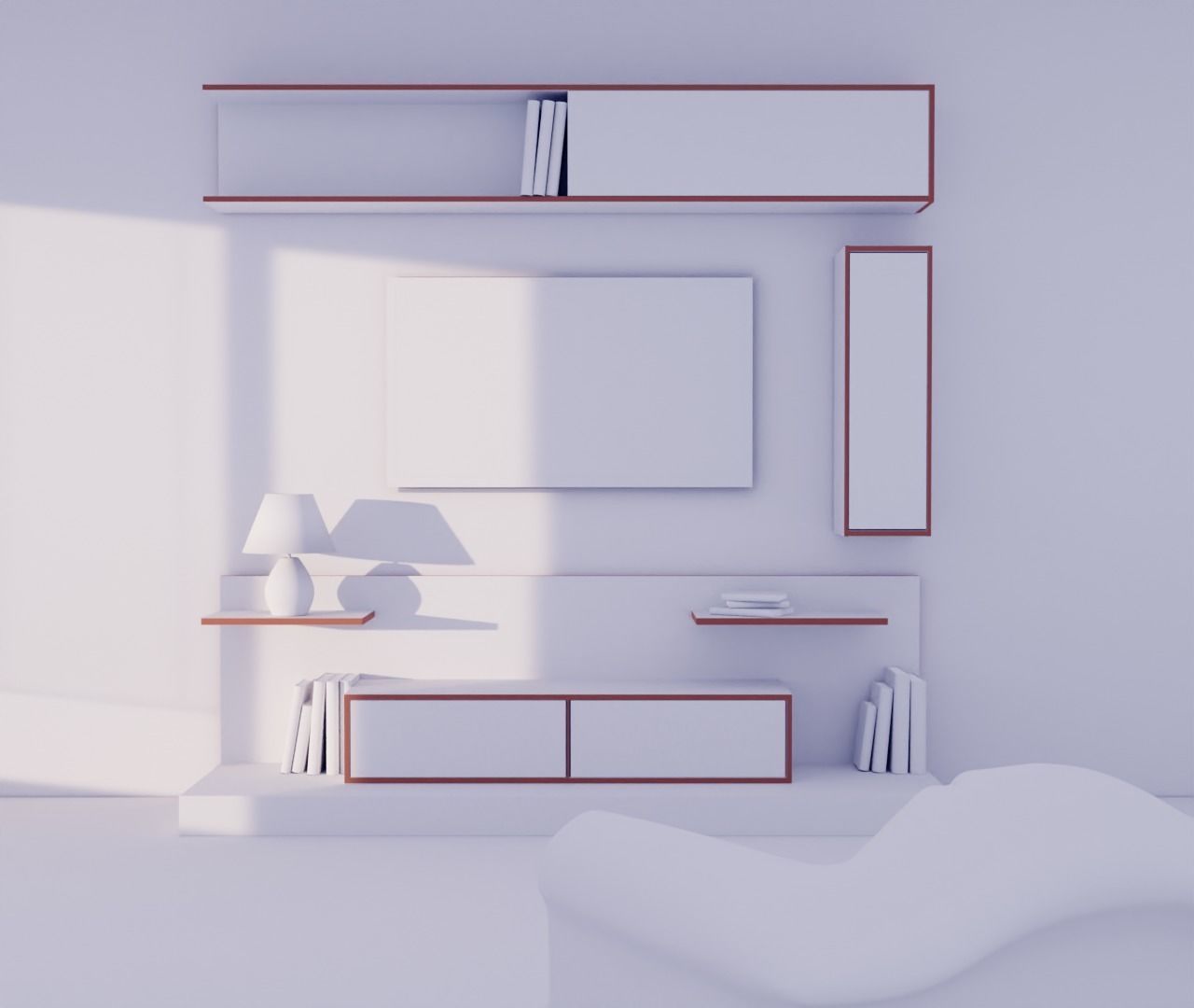 Tv Unit 3D model_9