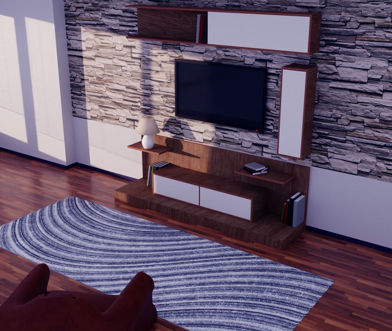 Tv Unit 3D model_4