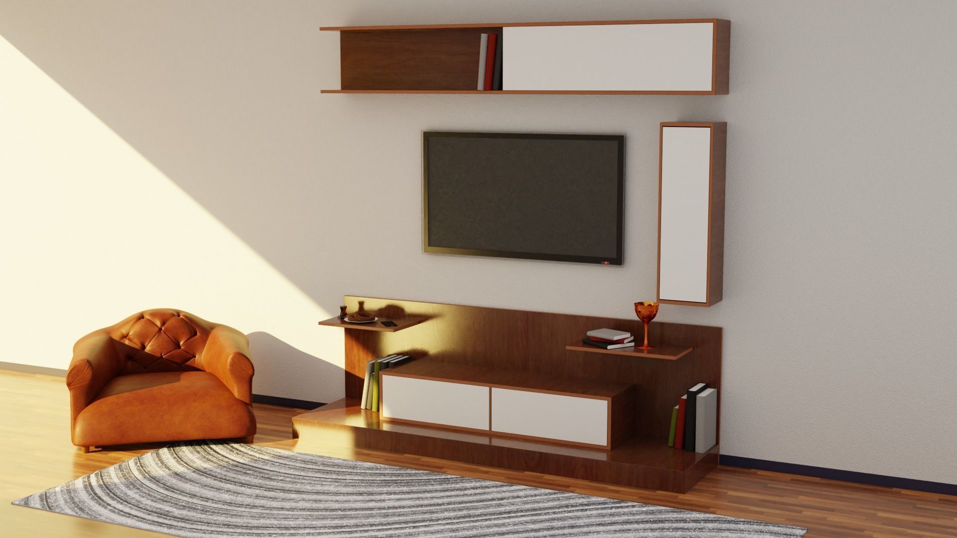 Tv Unit 3D model_14
