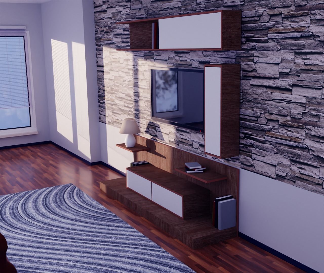 Tv Unit 3D model_5