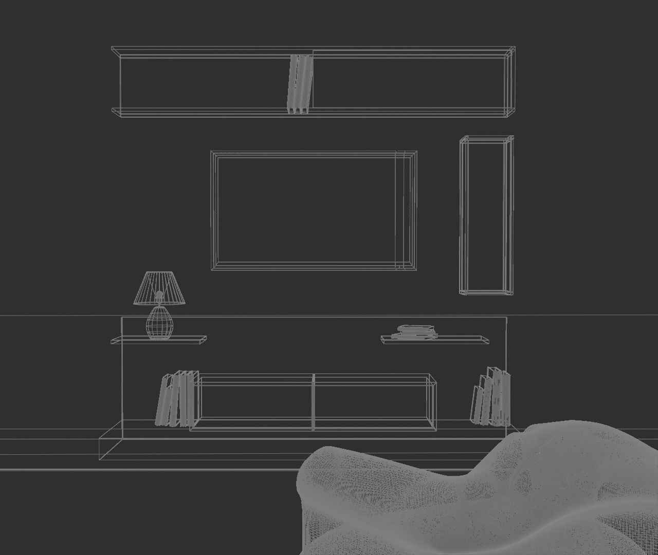 Tv Unit 3D model_23