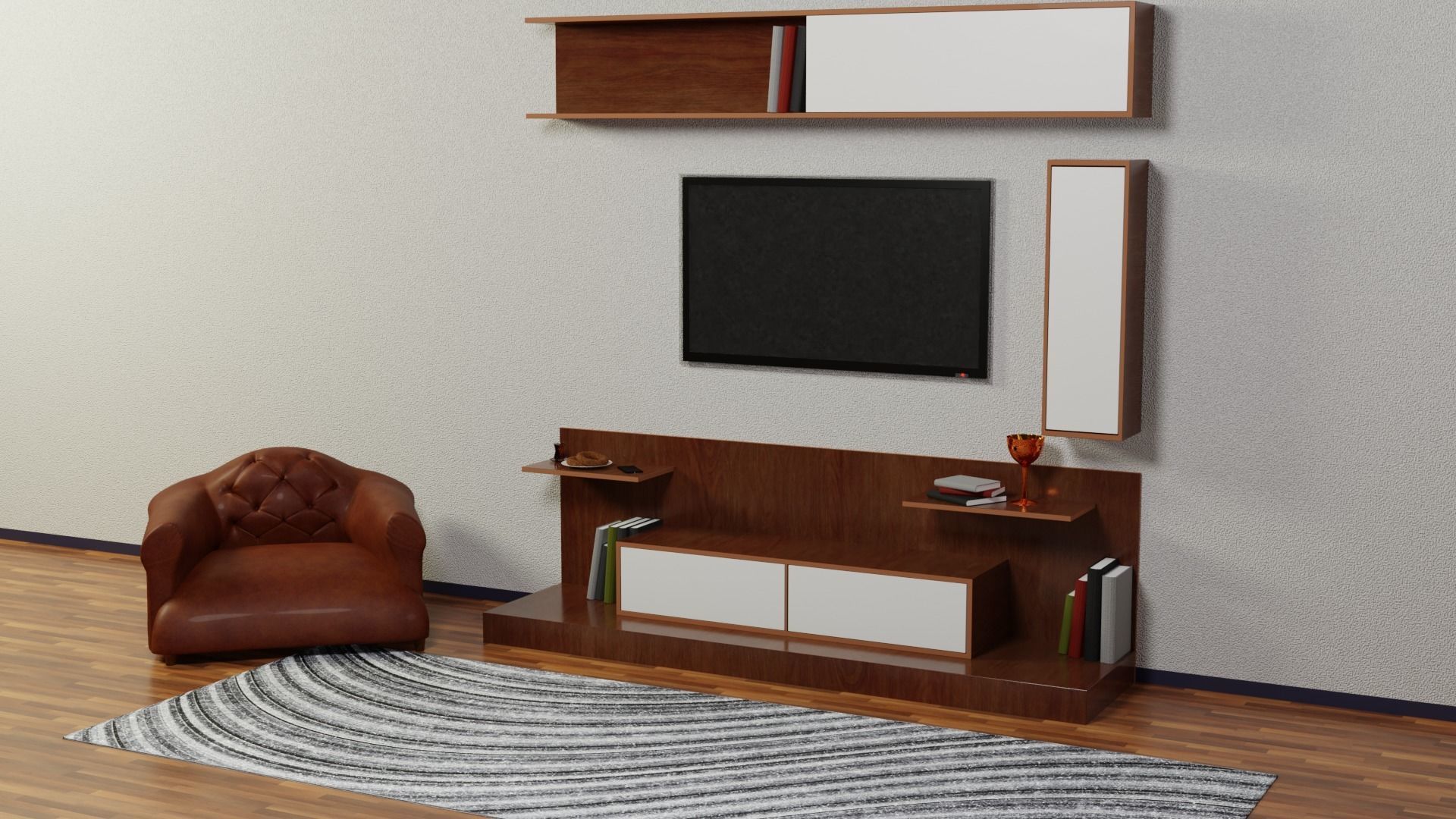 Tv Unit 3D model_15