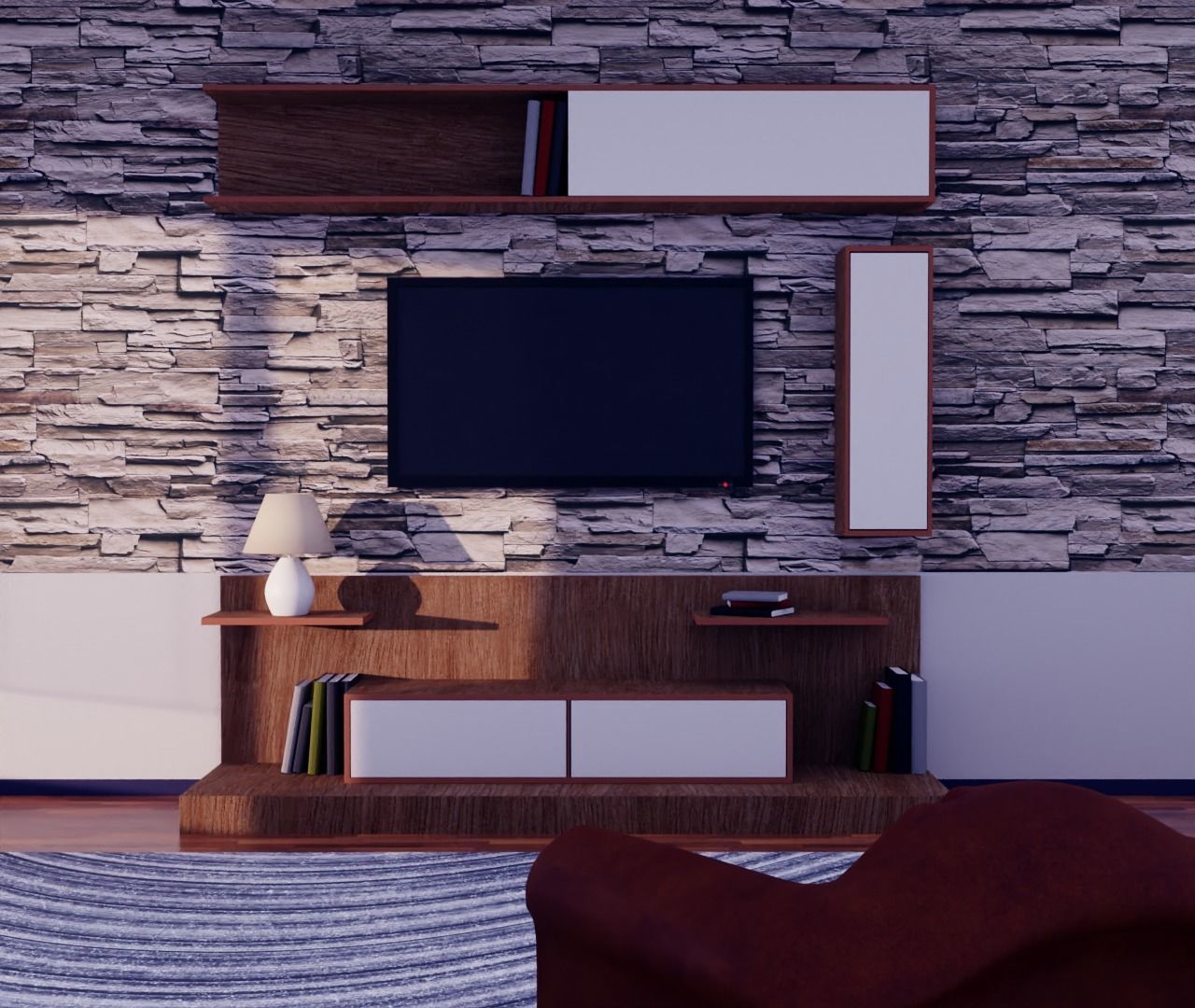 Tv Unit 3D model_3