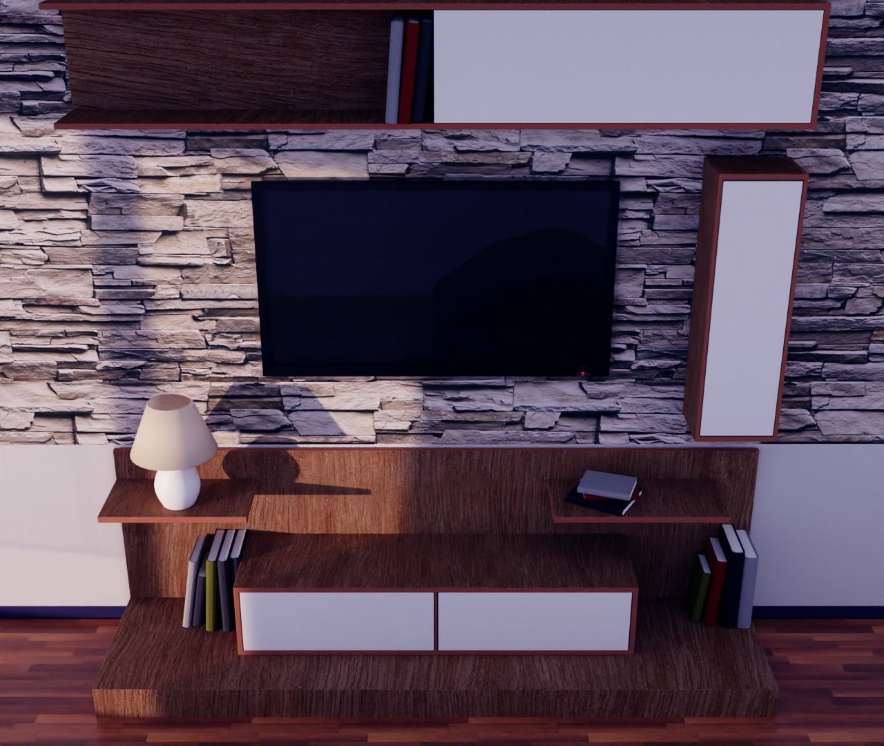 Tv Unit 3D model_6