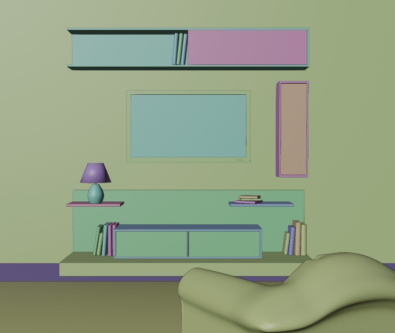 Tv Unit 3D model_18