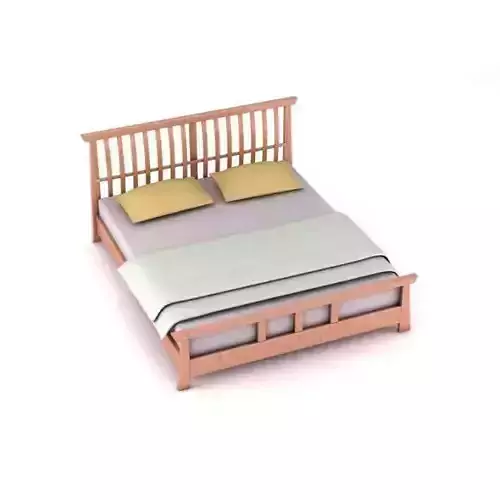 Simple Wooden Bed