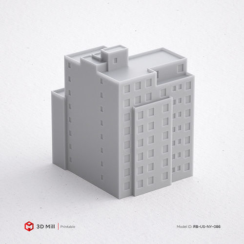 3D Print miniature building RB-US-NY-086 3D print model