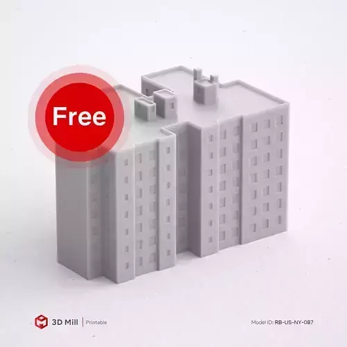 Free 3D Print miniature building RB-US-NY-087