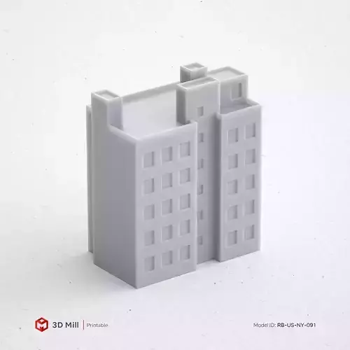 3D Print miniature building RB-US-NY-091