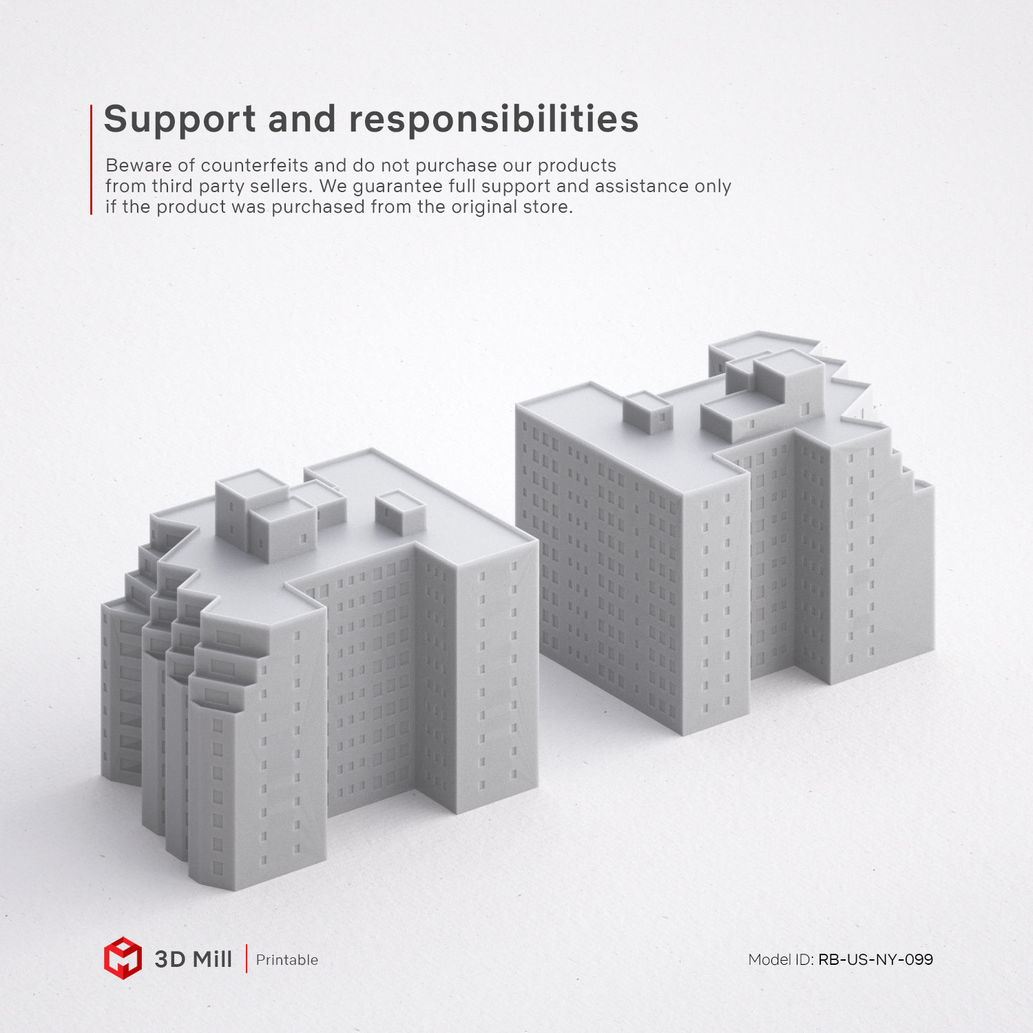 3D Print miniature building RB-US-NY-099 3D print model_6