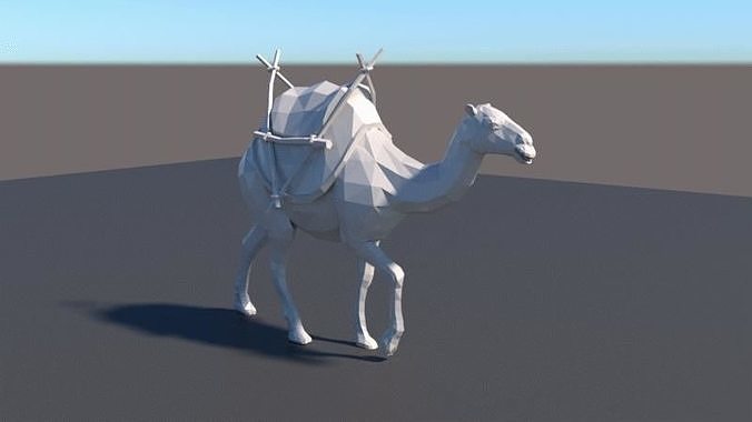 lowpoly camel 3D model