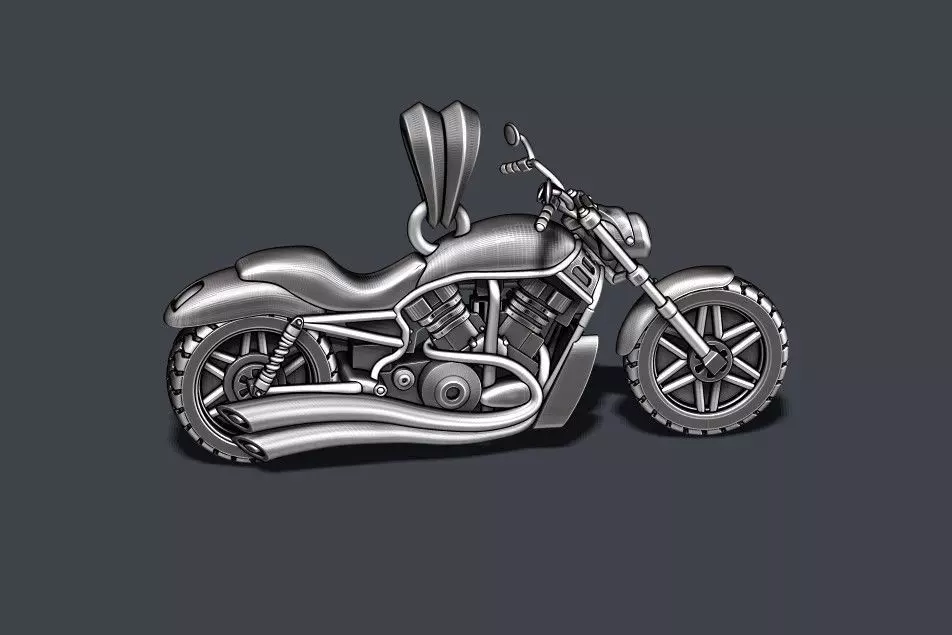 Motorcycle pendant 3d 3D print model