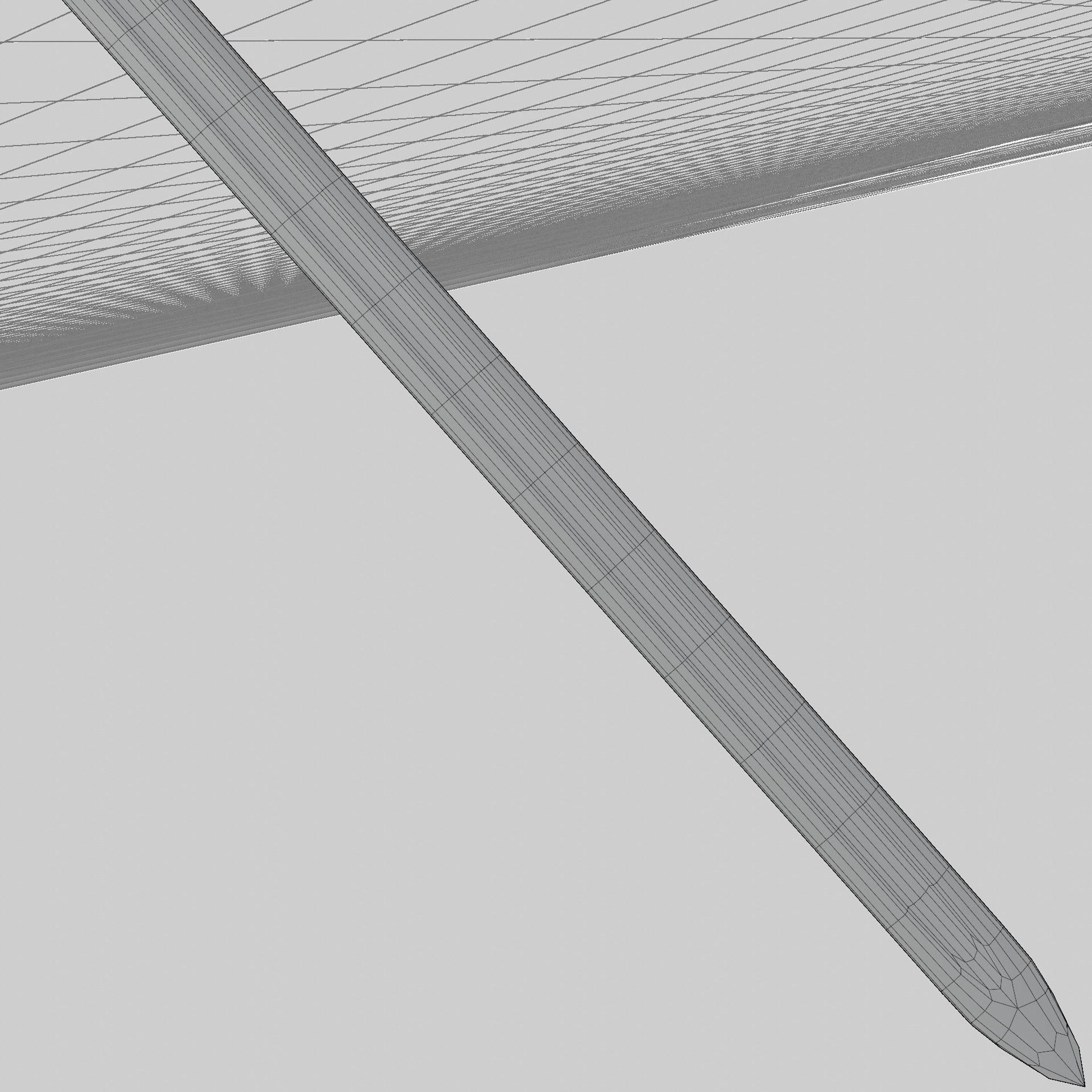 Iron sword low poly 3D model PBR game ready Low-poly 3D model_8