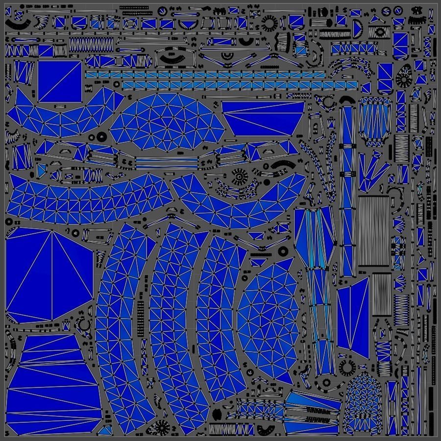 Gameready PBR Sci-Fi Spider-Robot Low-poly 3D model_6