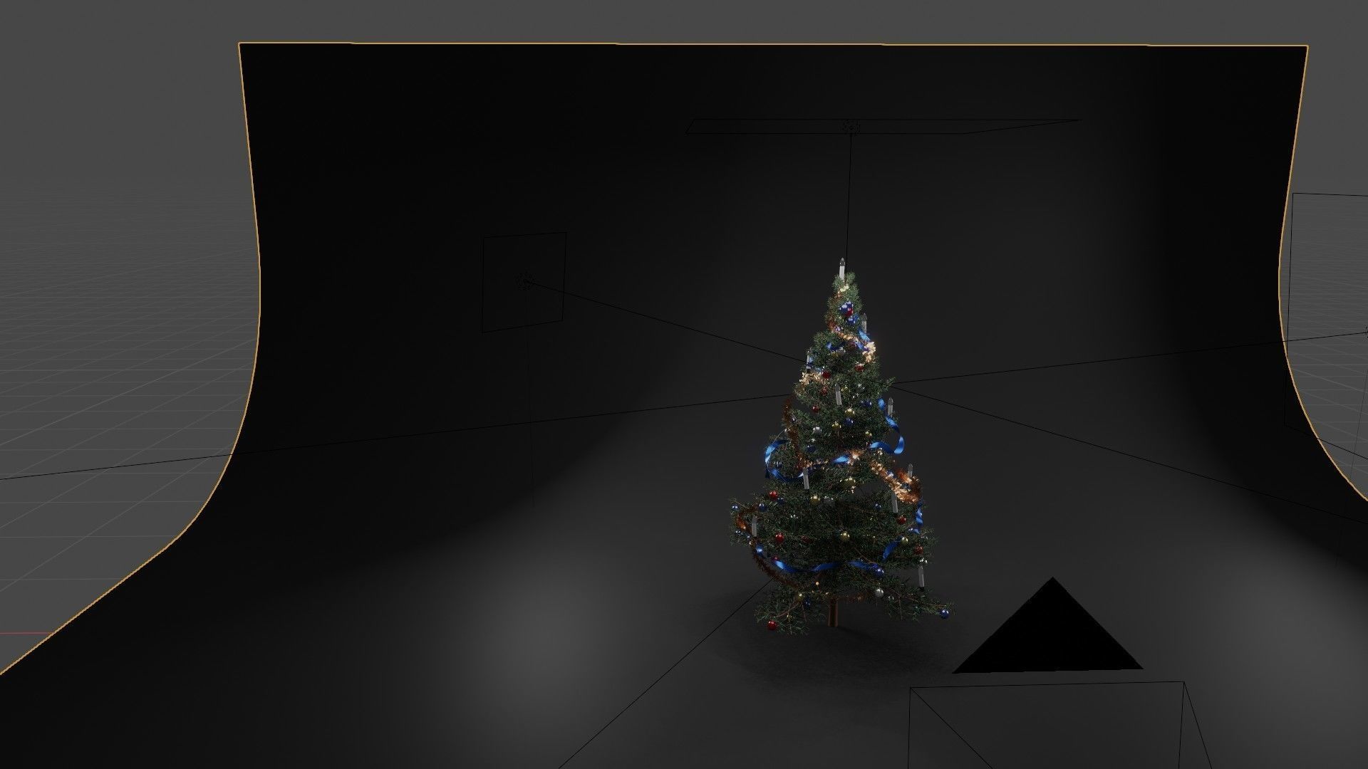 christmas tree with geometry nodes  3D model_5