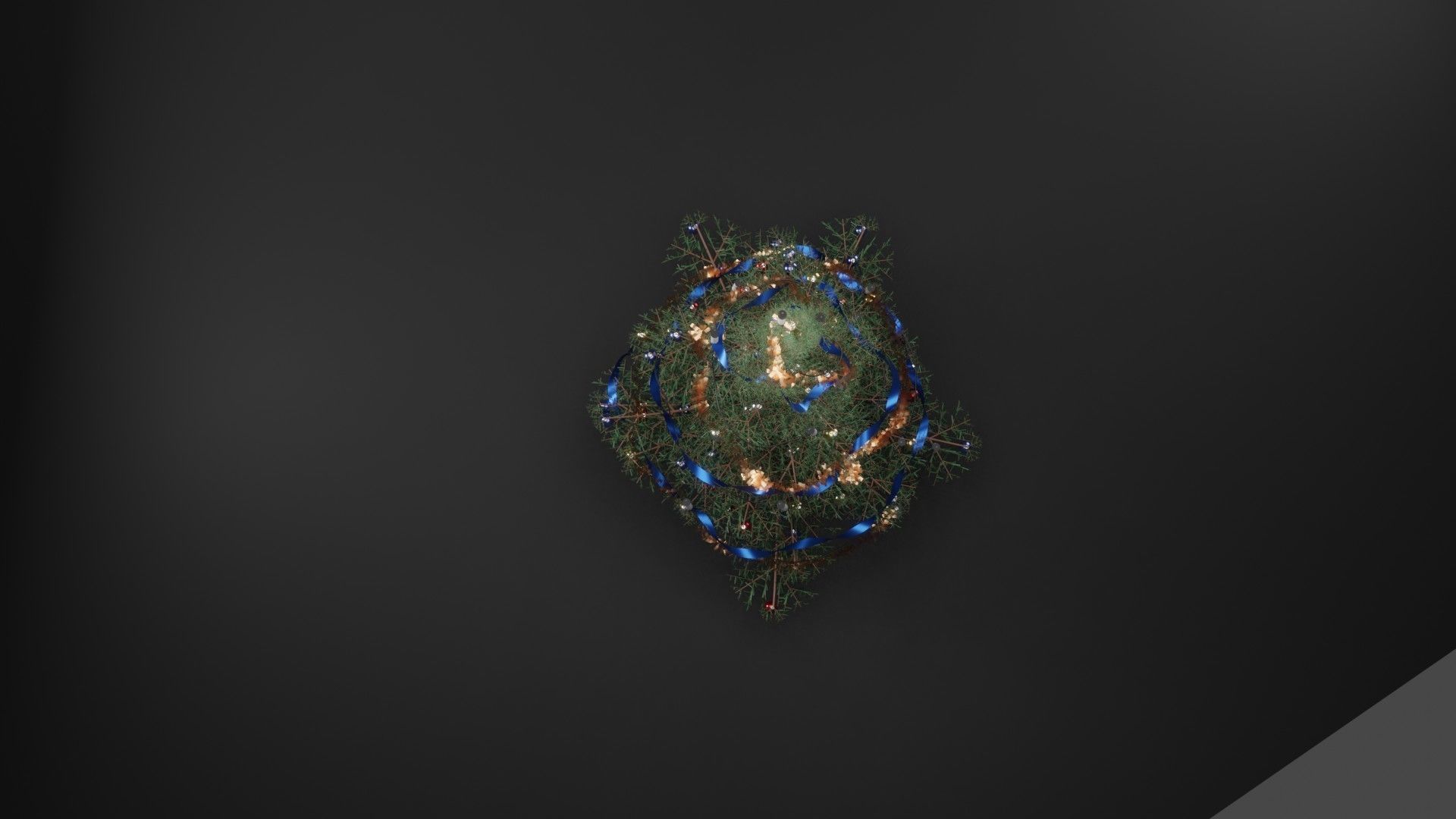 christmas tree with geometry nodes  3D model_2
