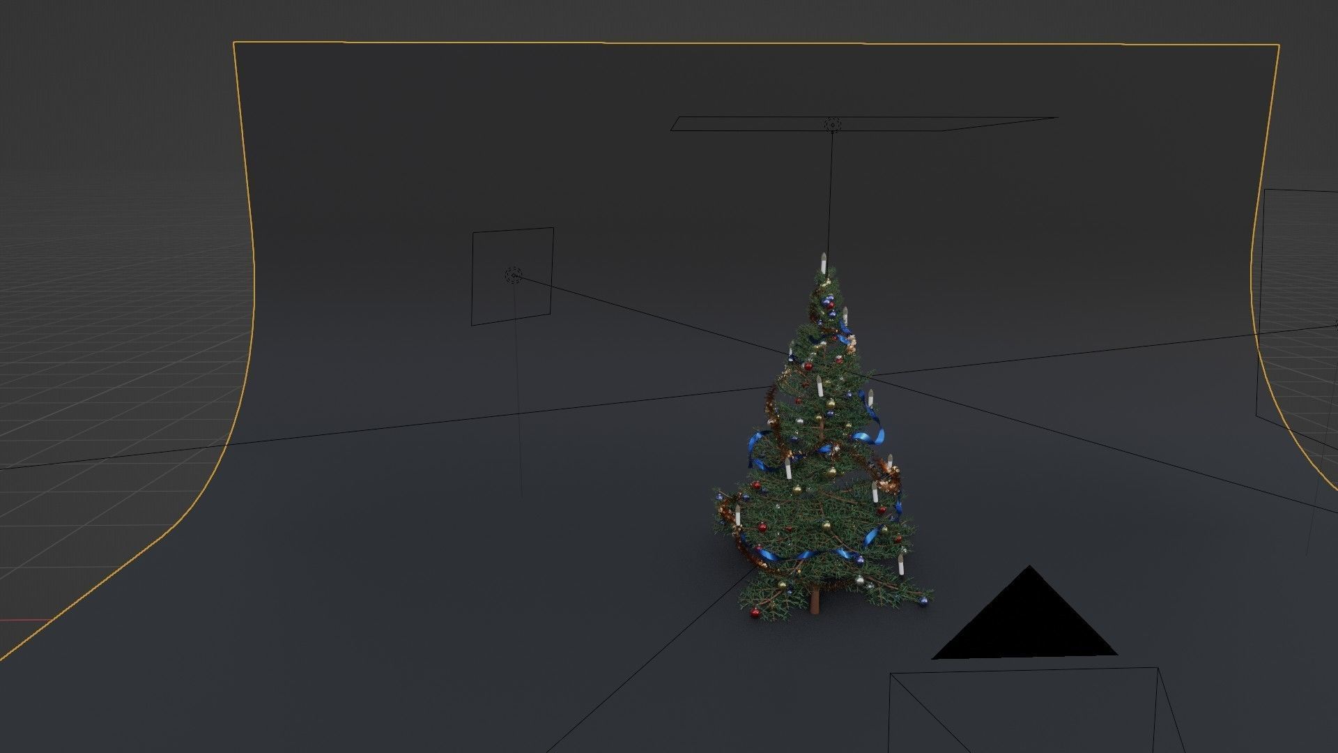 christmas tree with geometry nodes  3D model_6