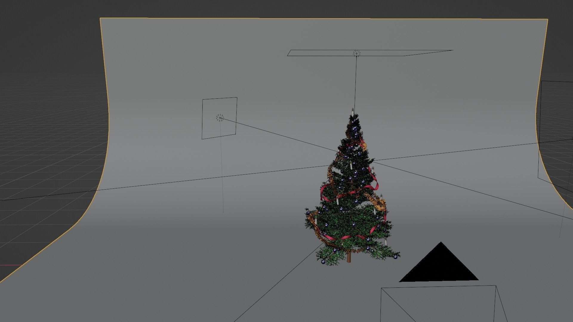christmas tree with geometry nodes  3D model_7