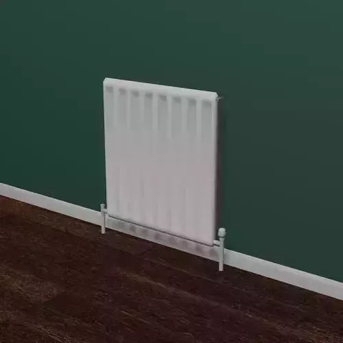 ANY SIZE RADIATOR - Geometry Nodes Low-poly 3D model