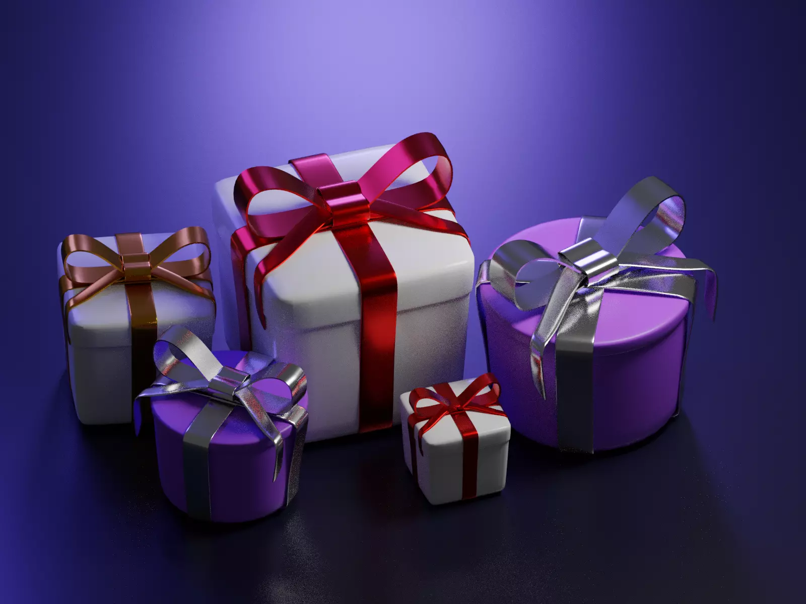 Gifts for the New Year Free 3D model