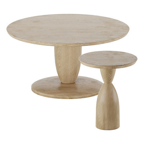 Coffee Side Table West Elm Winona 3D model