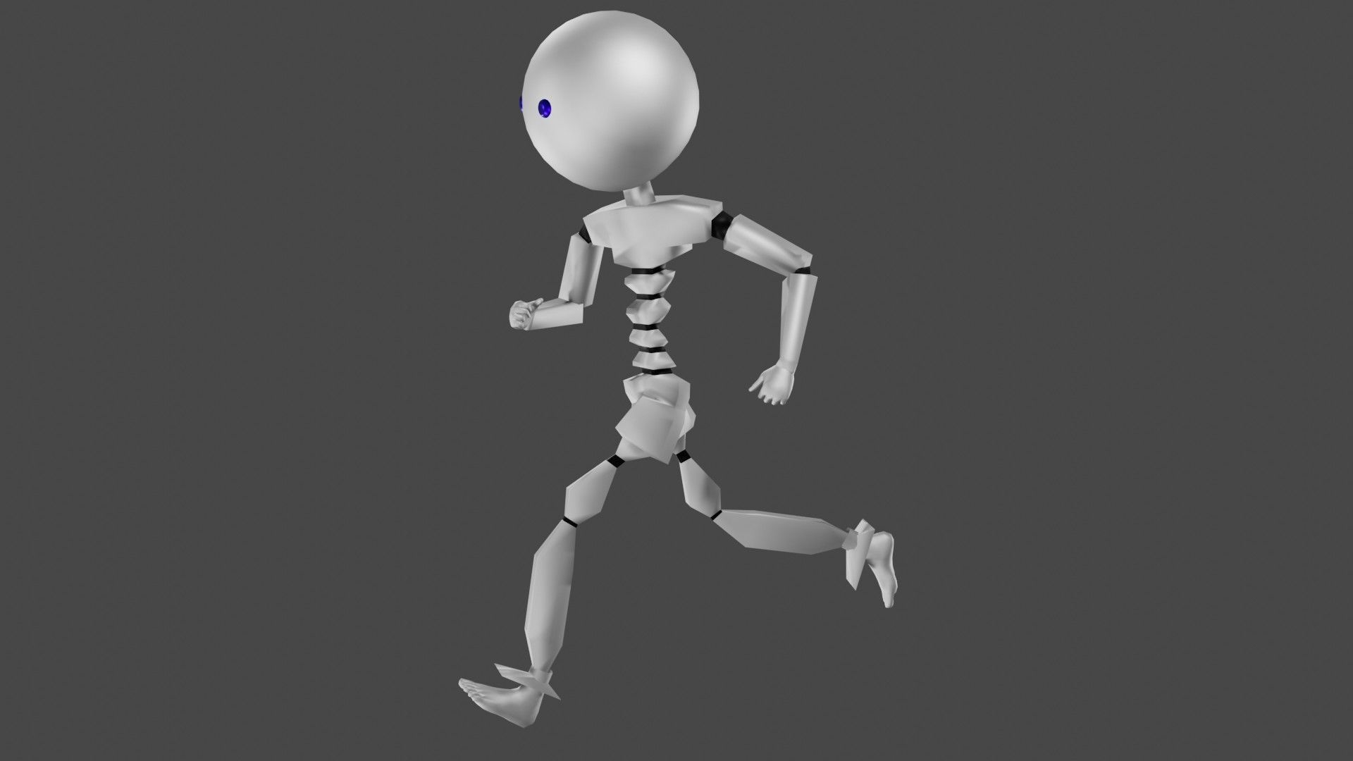 Robot rigged animated 3D model_3