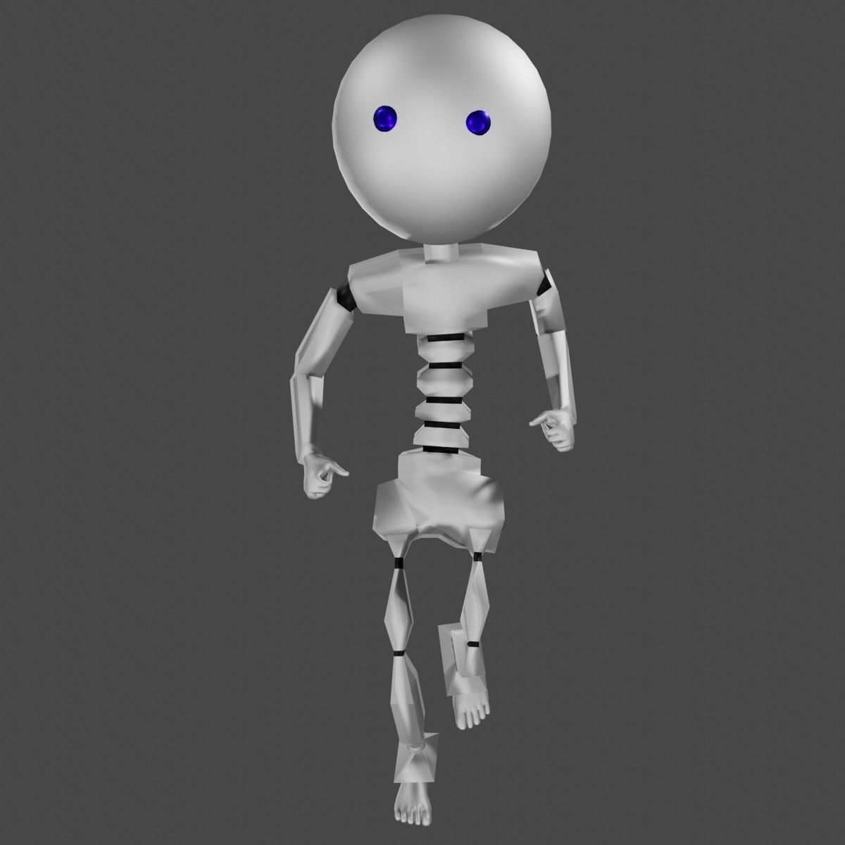 Robot rigged animated 3D model_4