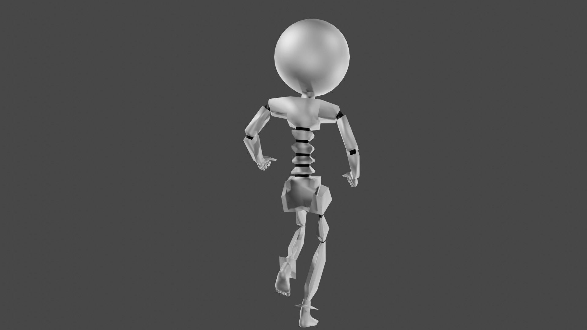 Robot rigged animated 3D model_1