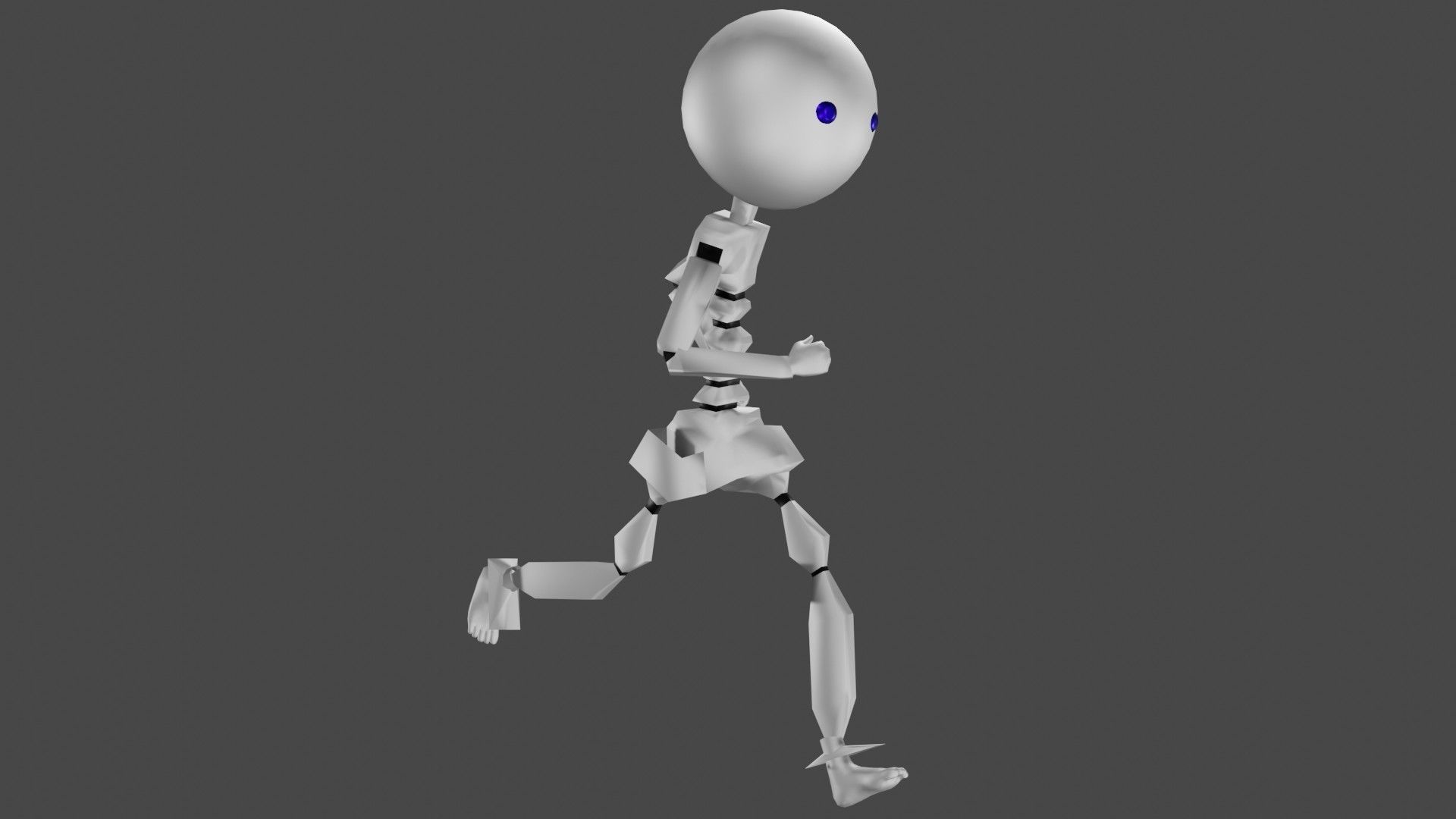 Robot rigged animated 3D model_2