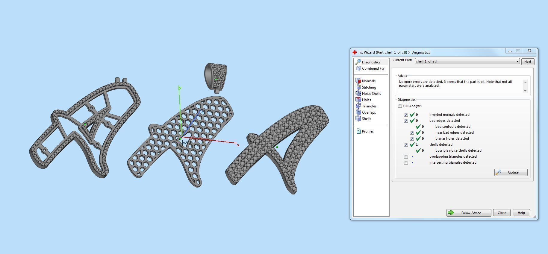 Pave Setting Font A 3D print model_2