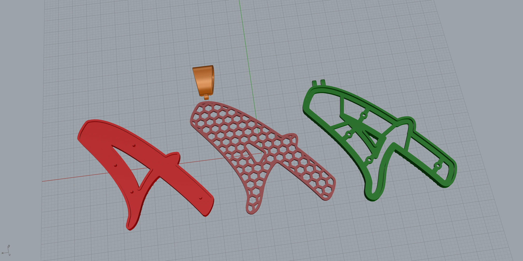 Pave Setting Font A 3D print model_11