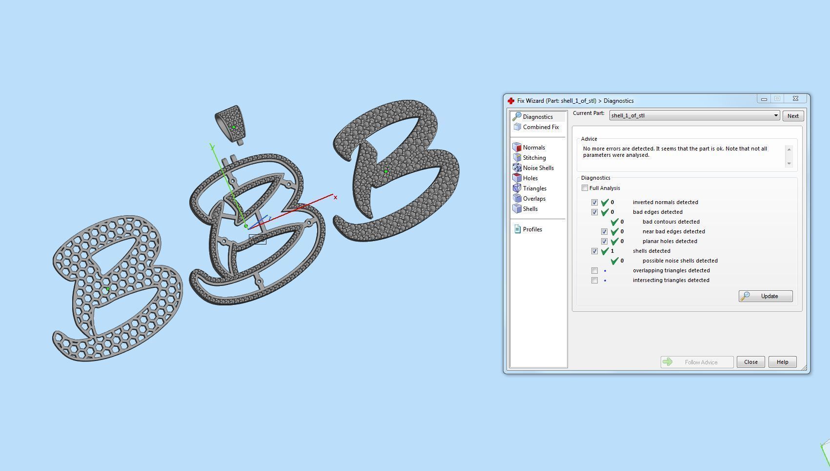 Pave Setting Font B 3D print model_2