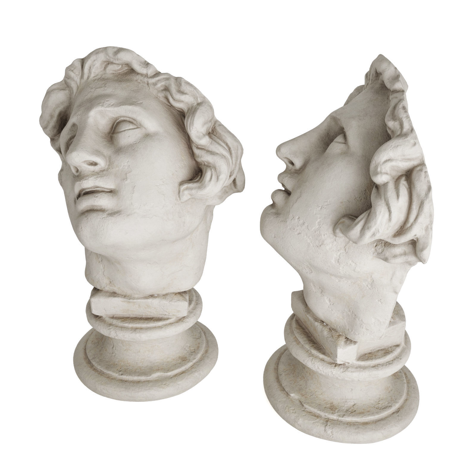 Alexander head sculpture 3D model_2