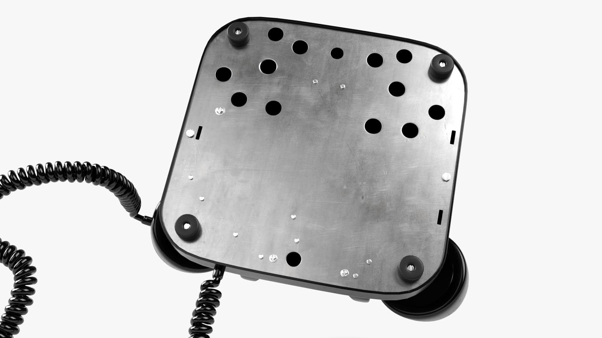 Rotary Dial Phone 3D model_8