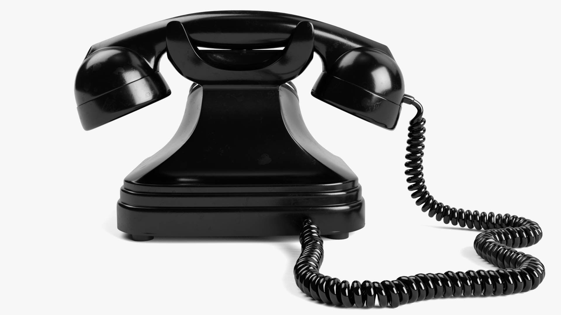 Rotary Dial Phone 3D model_3