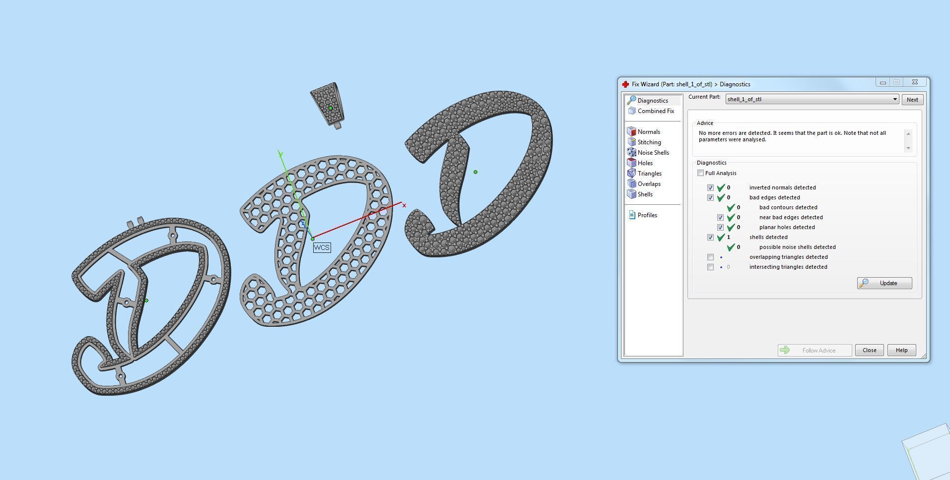 Pave Setting Font D 3D print model_2
