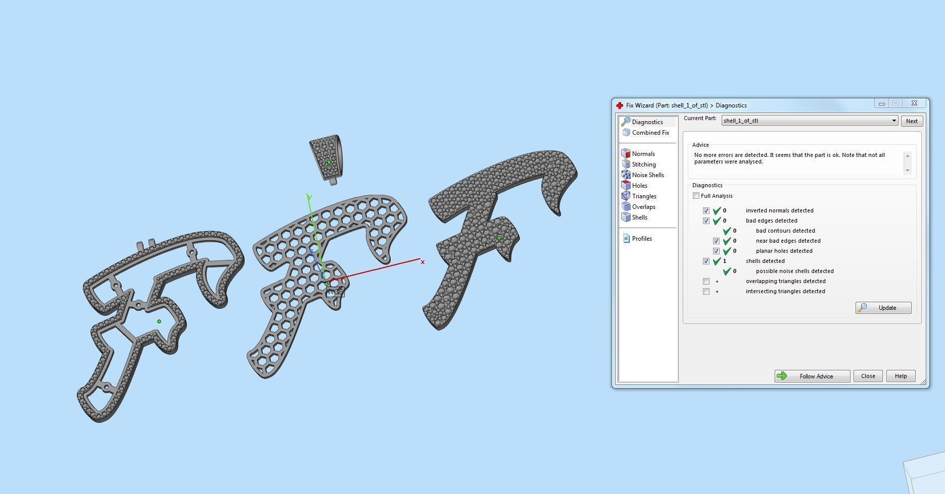 Pave Setting Font F 3D print model_2