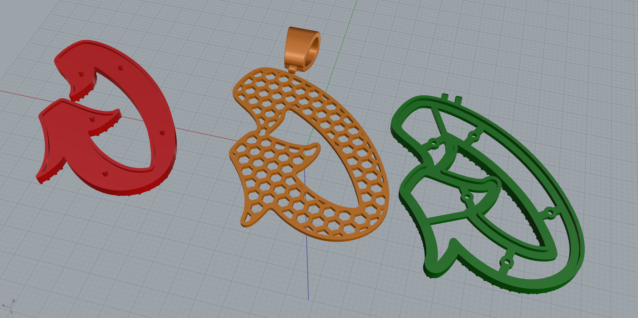 Pave Setting Font G 3D print model_10