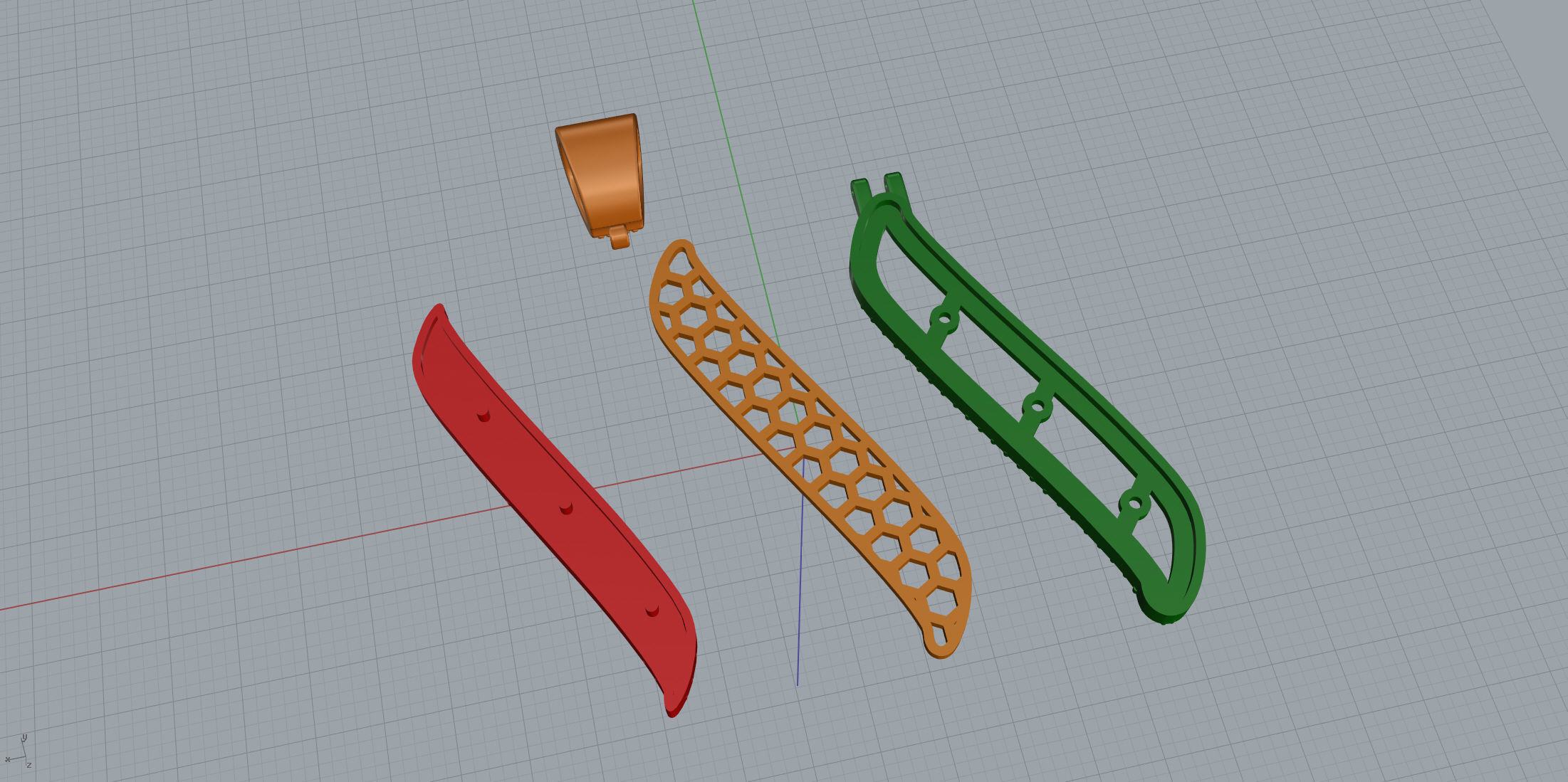 Pave Setting Font I 3D print model_11