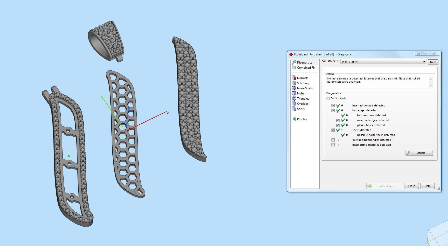 Pave Setting Font I 3D print model_2