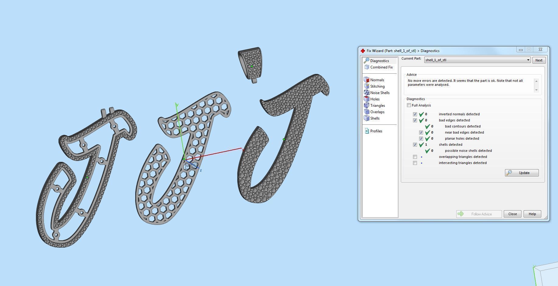 Pave Setting Font J 3D print model_2