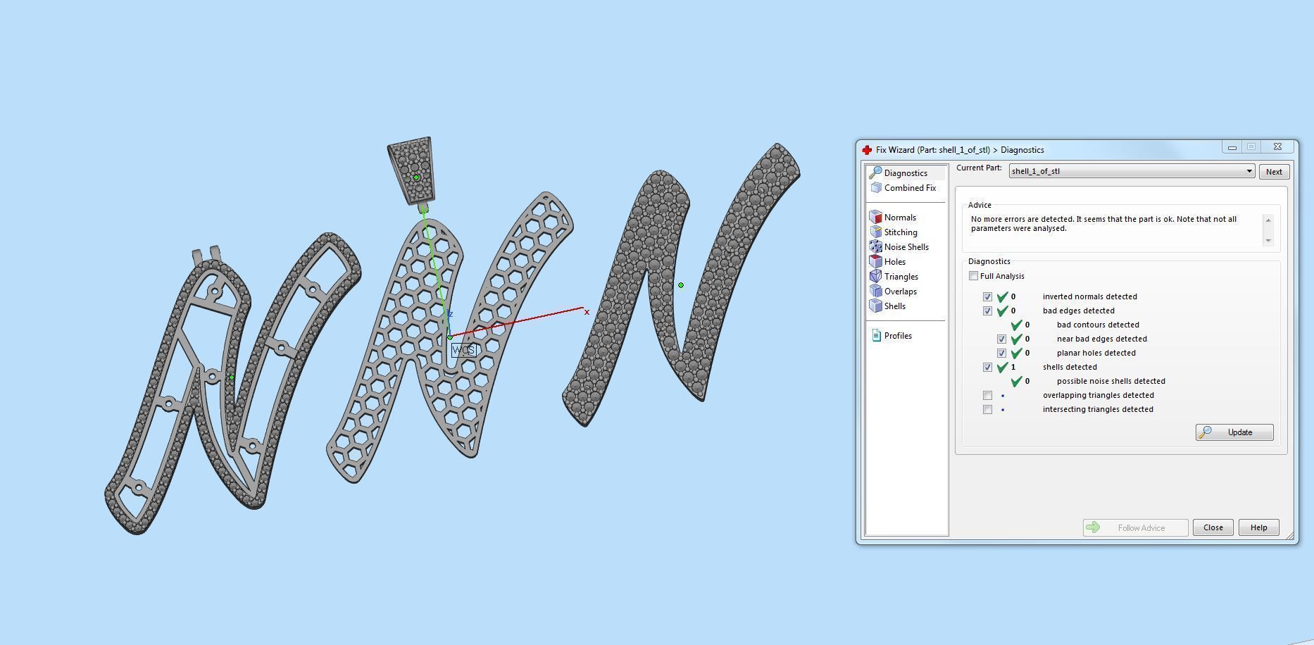 Pave Setting Font N 3D print model_2