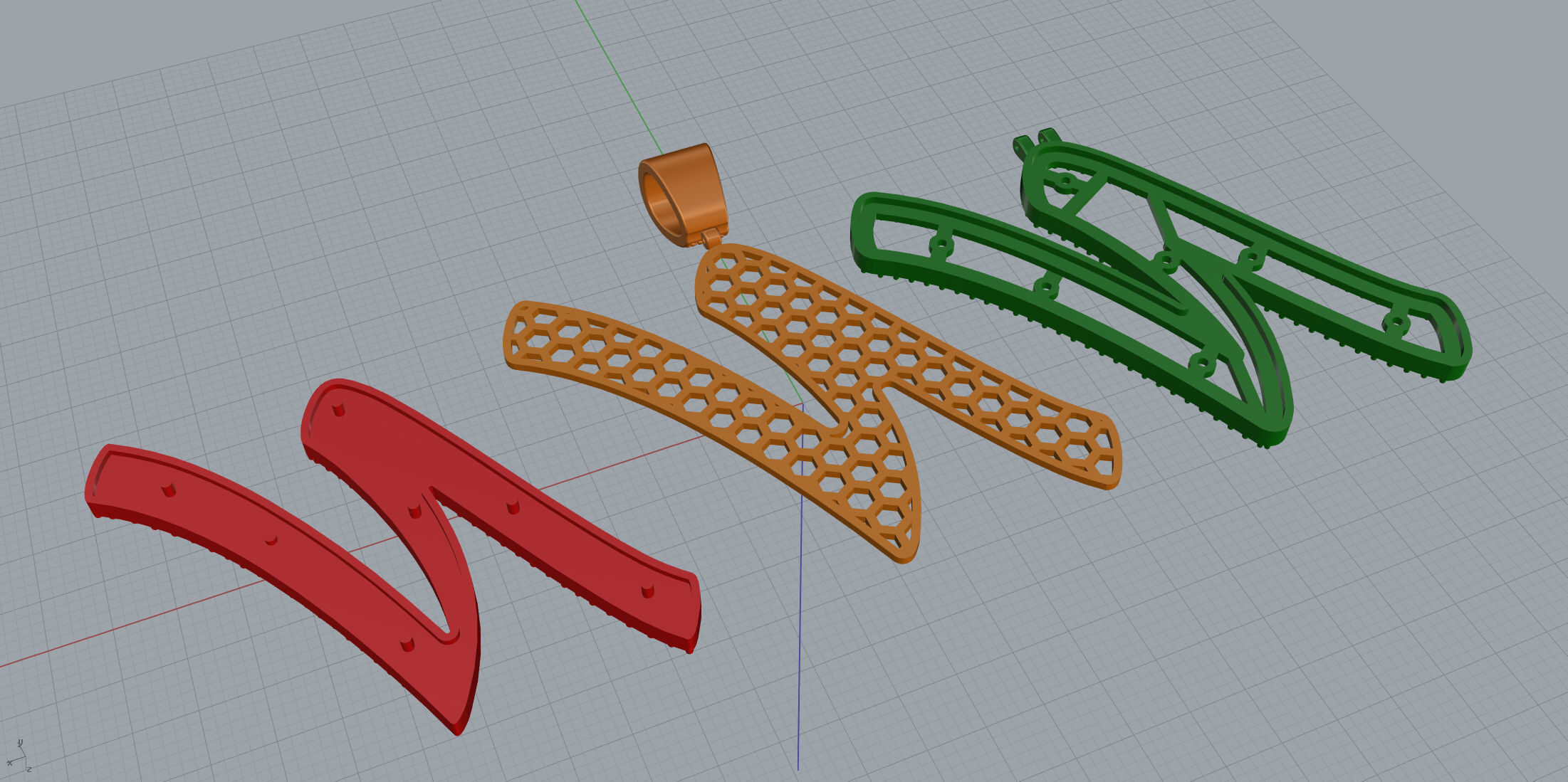 Pave Setting Font N 3D print model_11