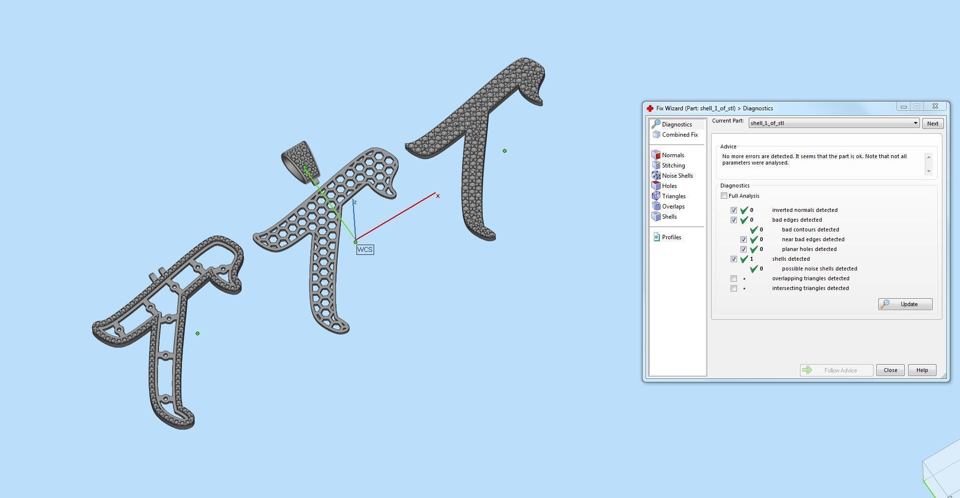 Pave Setting Font T 3D print model_2